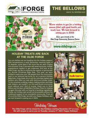 The Bellows Newsletter Winter 2023